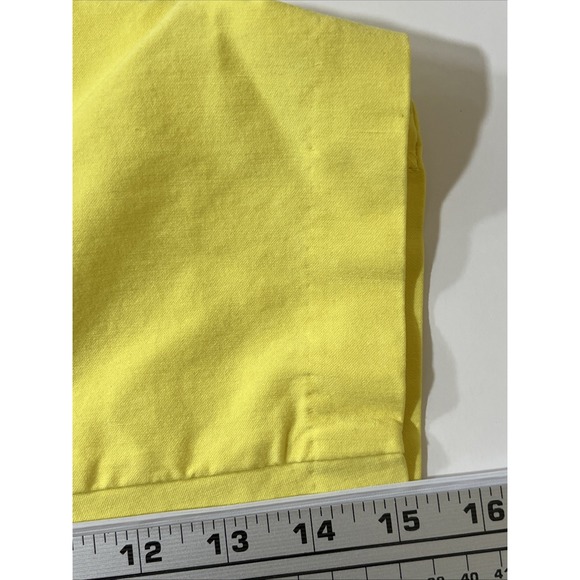 89th & Madison Stretch Straight Leg Yellow Pull On Capri Pants Womens Small - Picture 6 of 8